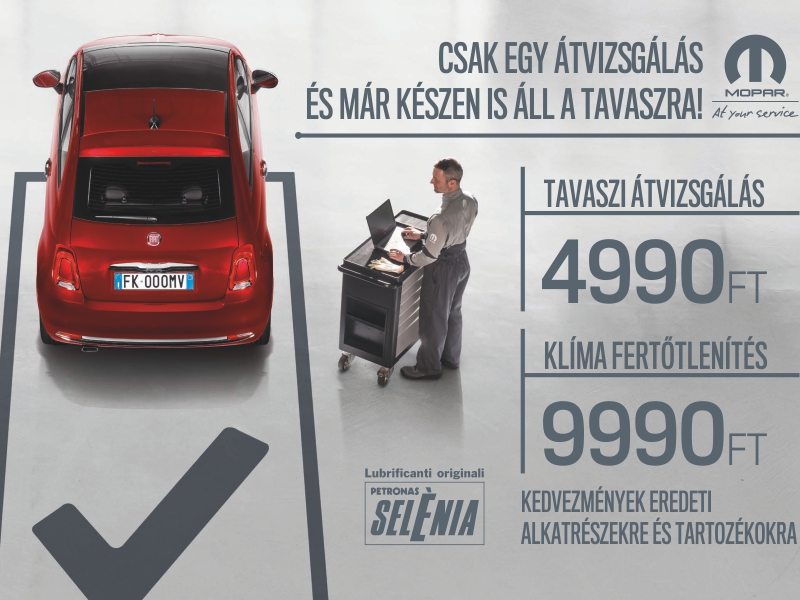 Fiat és Jeep tavaszi szerviz akció