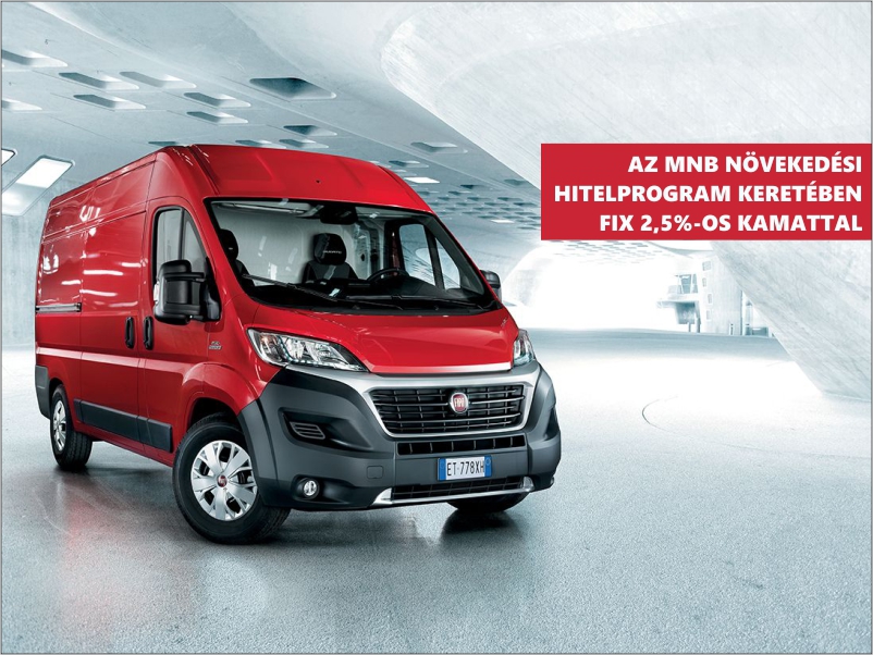 Fiat kishaszongépjárművek fix 2,5%-os kamattal! 