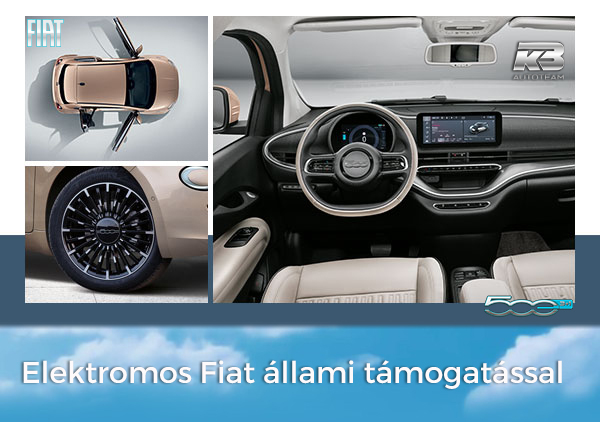 Fiat 500e állami támogatással