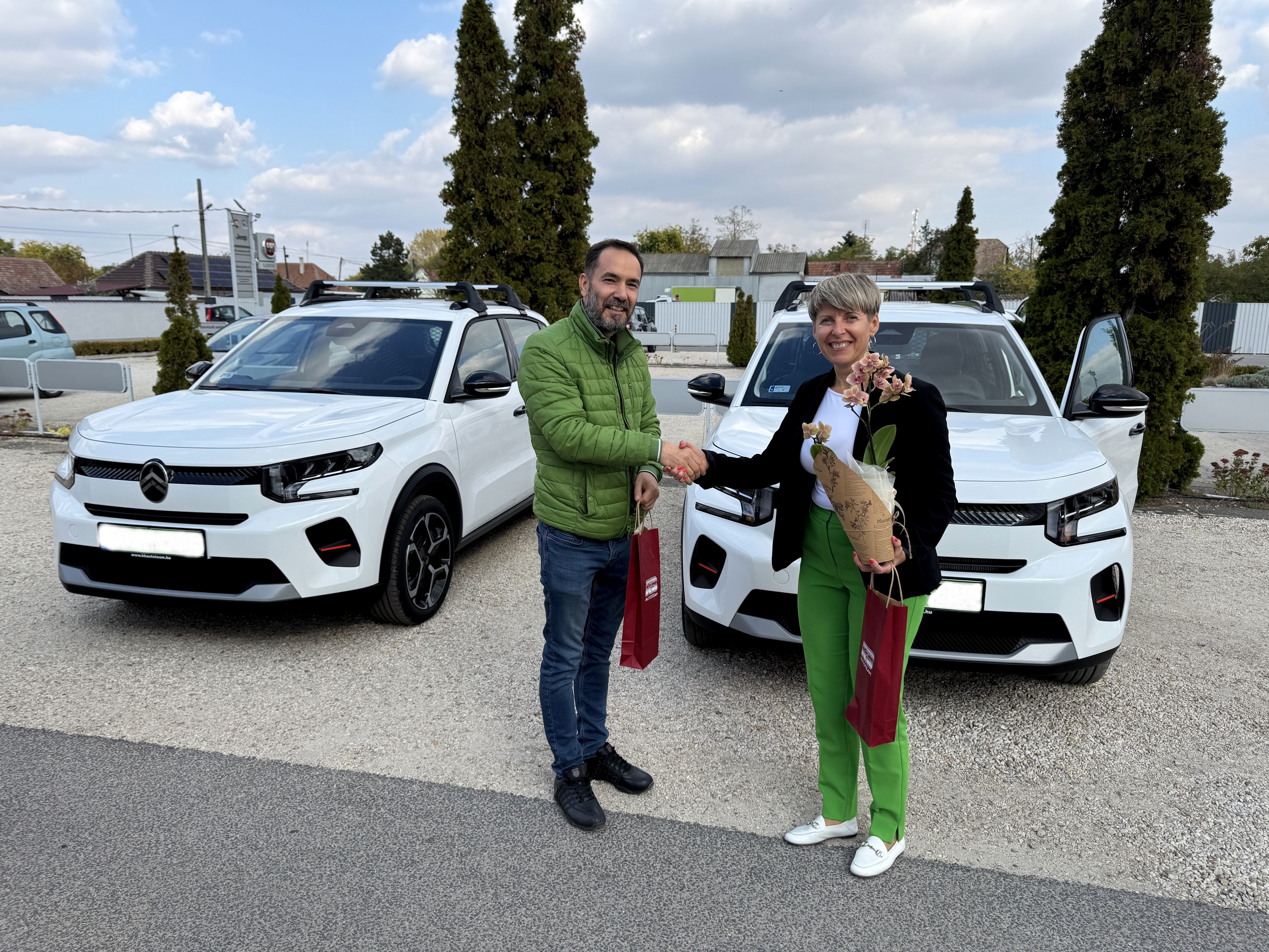 Elektromos megoldások a mindennapokban – két új Citroën ë-C3 Profi a Halas Pajzs Vagyonvédelmi Kft.-nél